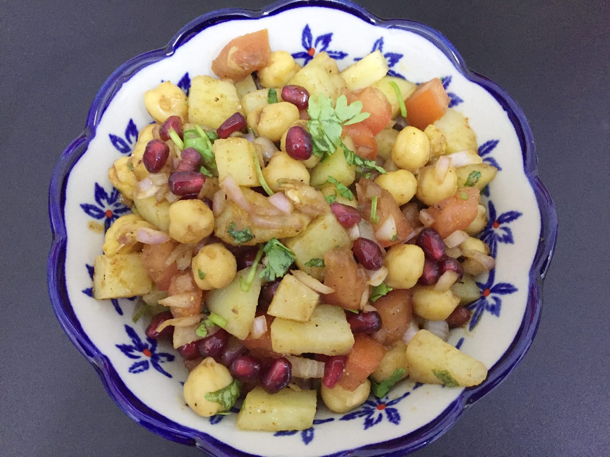 Channa Aloo Chaat Chickpea And Potato Salad Simple Delishables