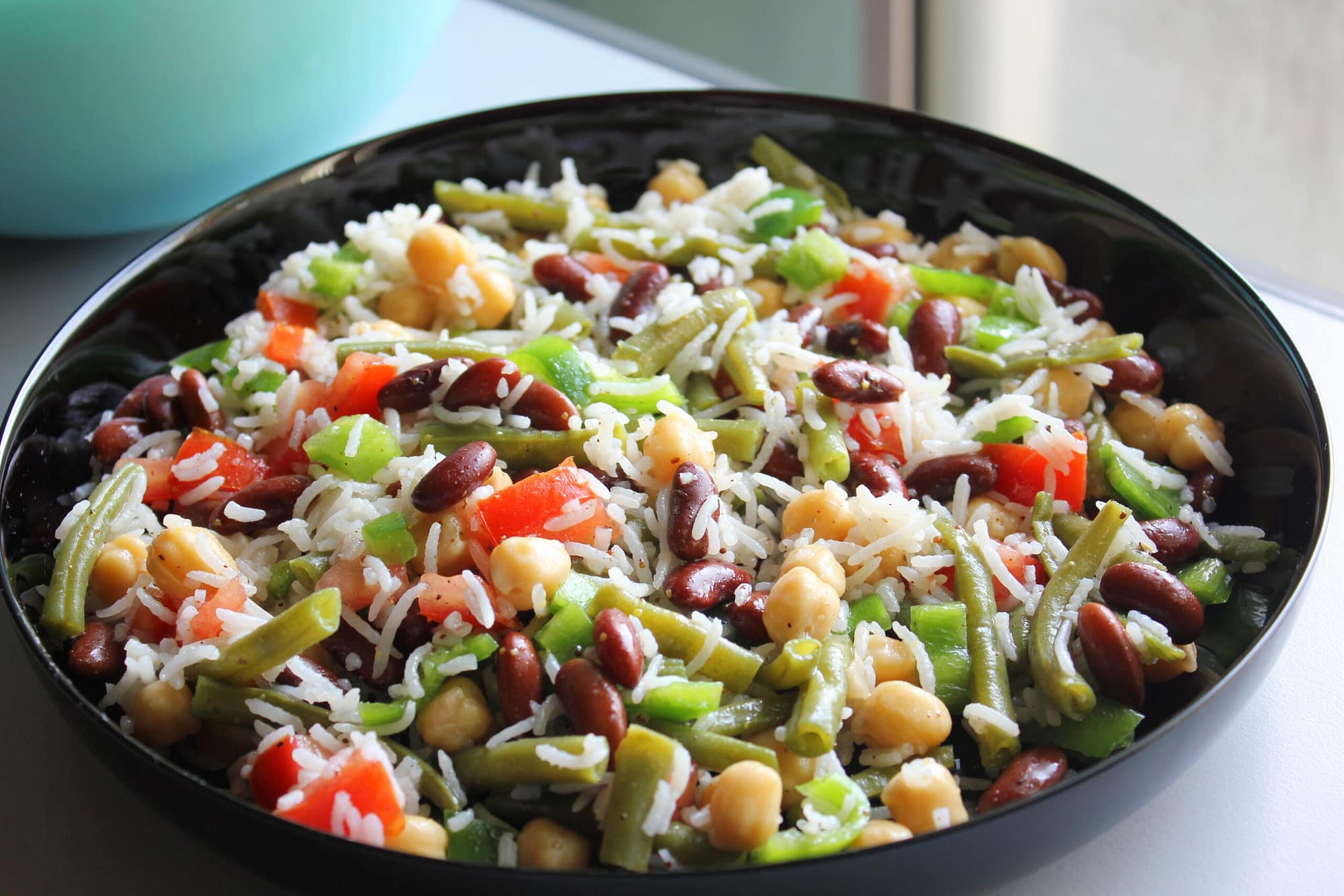 THREE BEAN AND RICE SALAD Simple Delishables