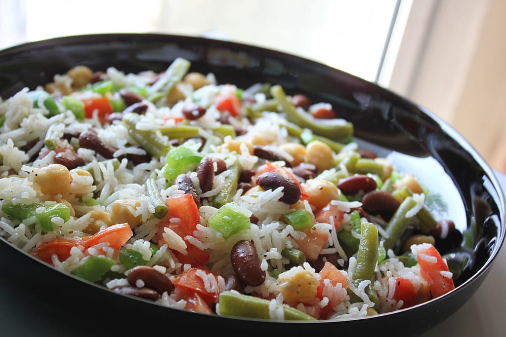 THREE BEAN AND RICE SALAD Simple Delishables