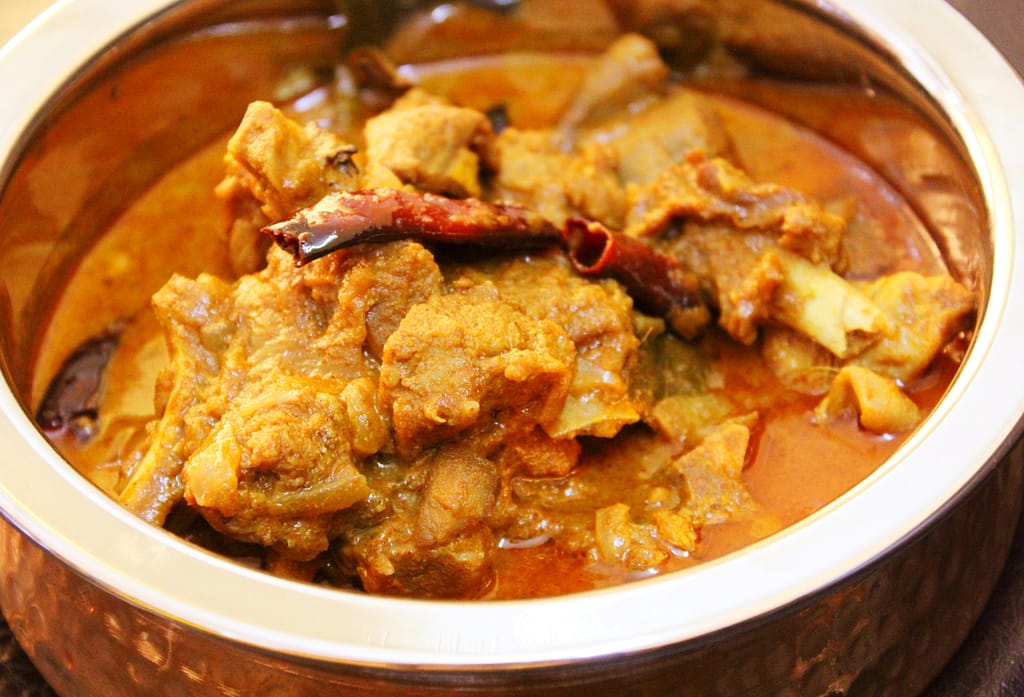 PRESSURE COOKER SPICY MUTTON CURRY